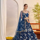 Georgette Embroidered Zari Work Sequins Lehenga