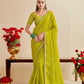 Georgette  Embroidered Bandhani Sarees