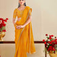 Georgette  Embroidered Bandhani Sarees