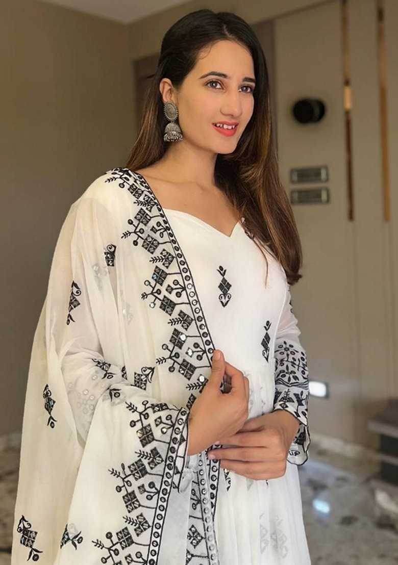 Georgette Anarkali Embroidered Suits - MYLUXURY LANE ENTERPRISE