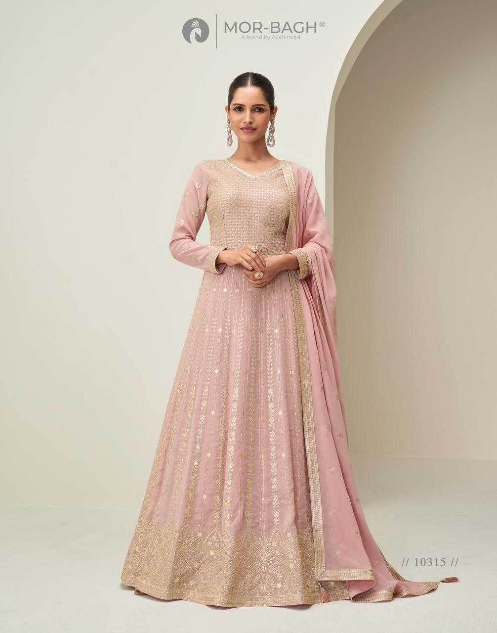 Georgette Georgette Designer Gown - MYLUXURY LANE ENTERPRISE