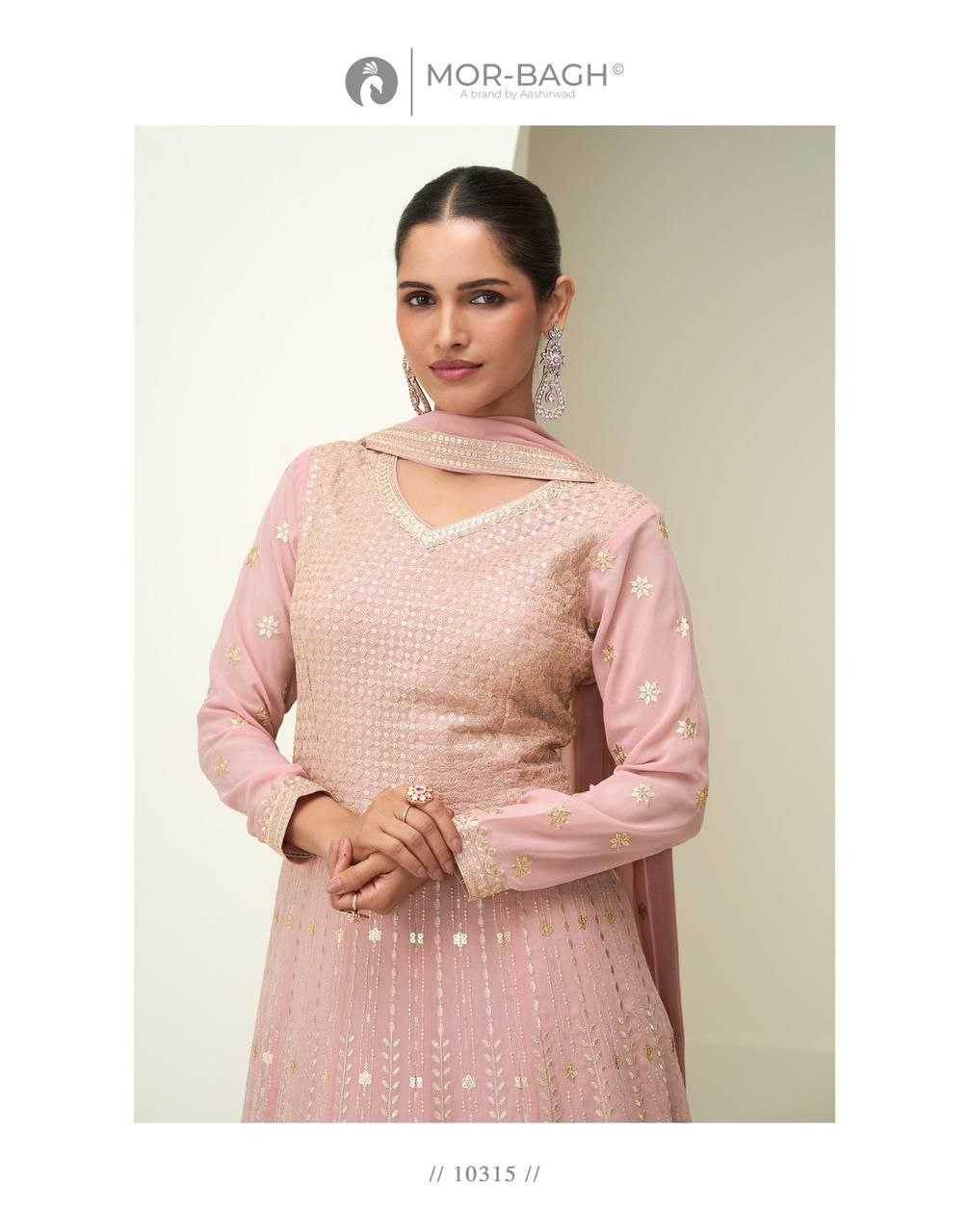 Georgette Georgette Designer Gown - MYLUXURY LANE ENTERPRISE