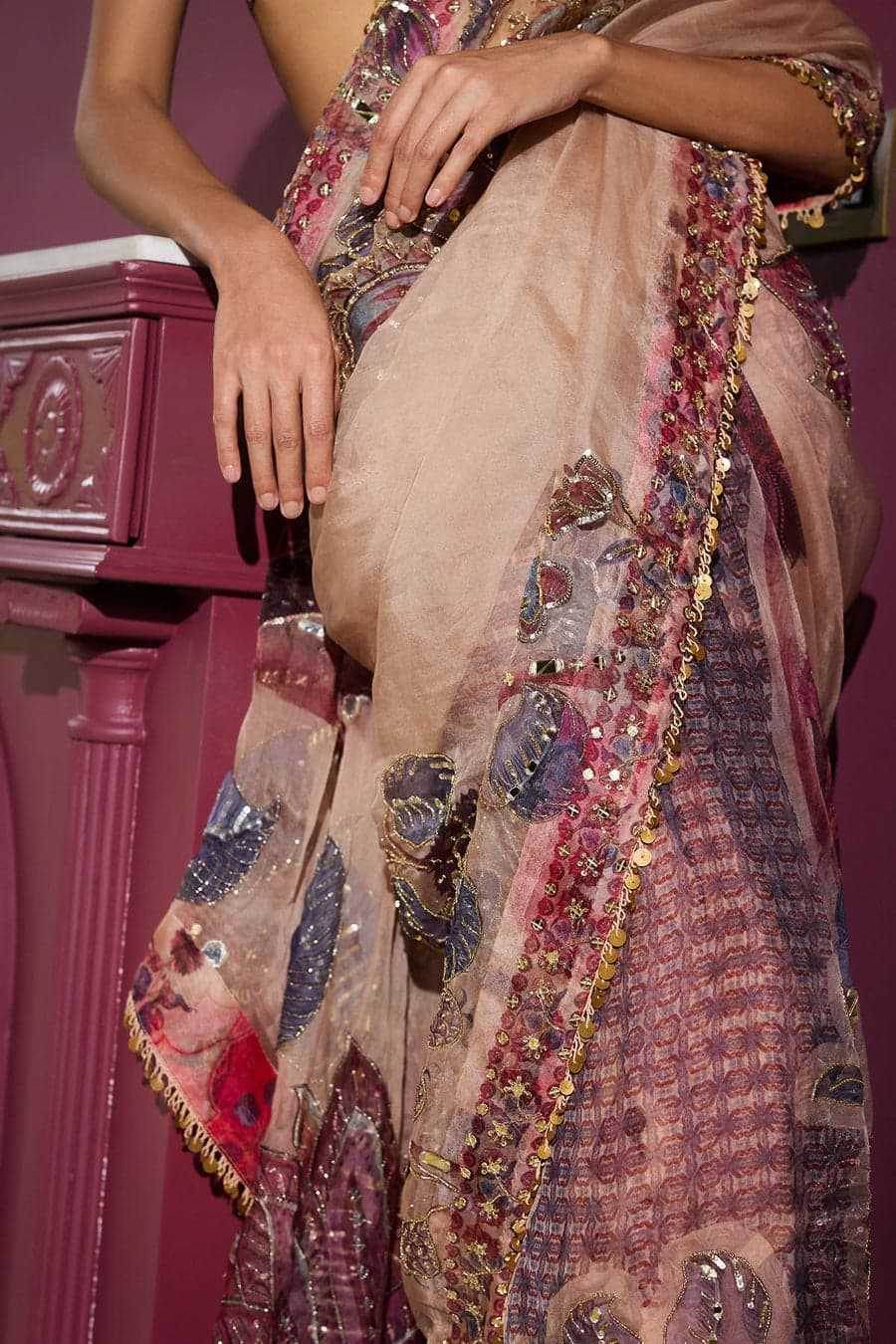 Georgette Hand Work Sarees - MYLUXURY LANE ENTERPRISE