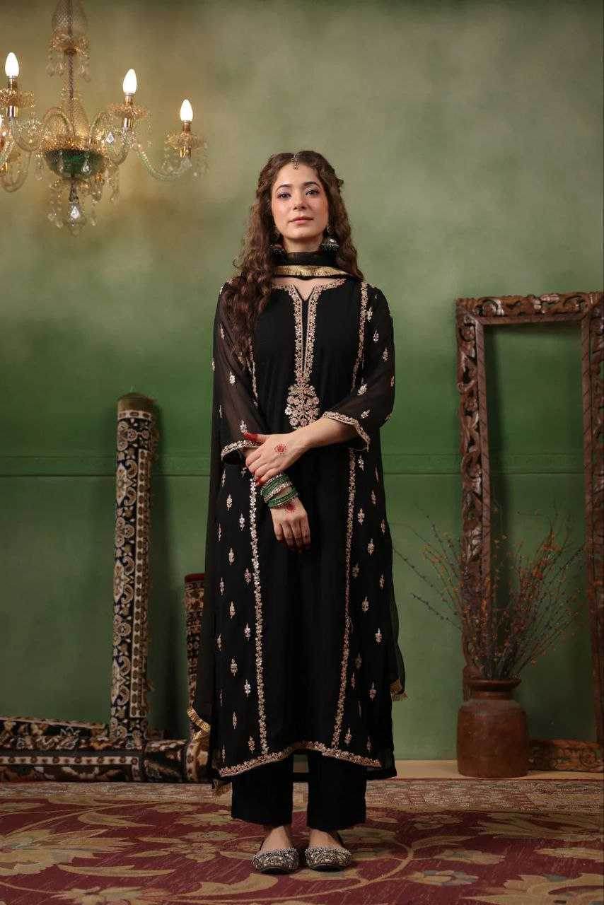 Georgette Embroidery Patiala Suit - MYLUXURY LANE ENTERPRISE