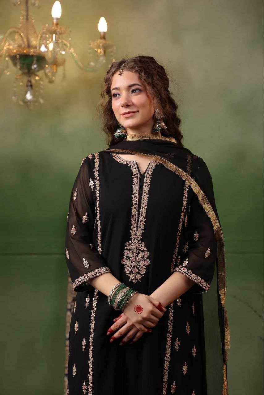 Georgette Embroidery Patiala Suit - MYLUXURY LANE ENTERPRISE