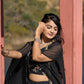Black Georgette Lehenga Lehenga With Cancan For Elegance - MYLUXURY LANE ENTERPRISE