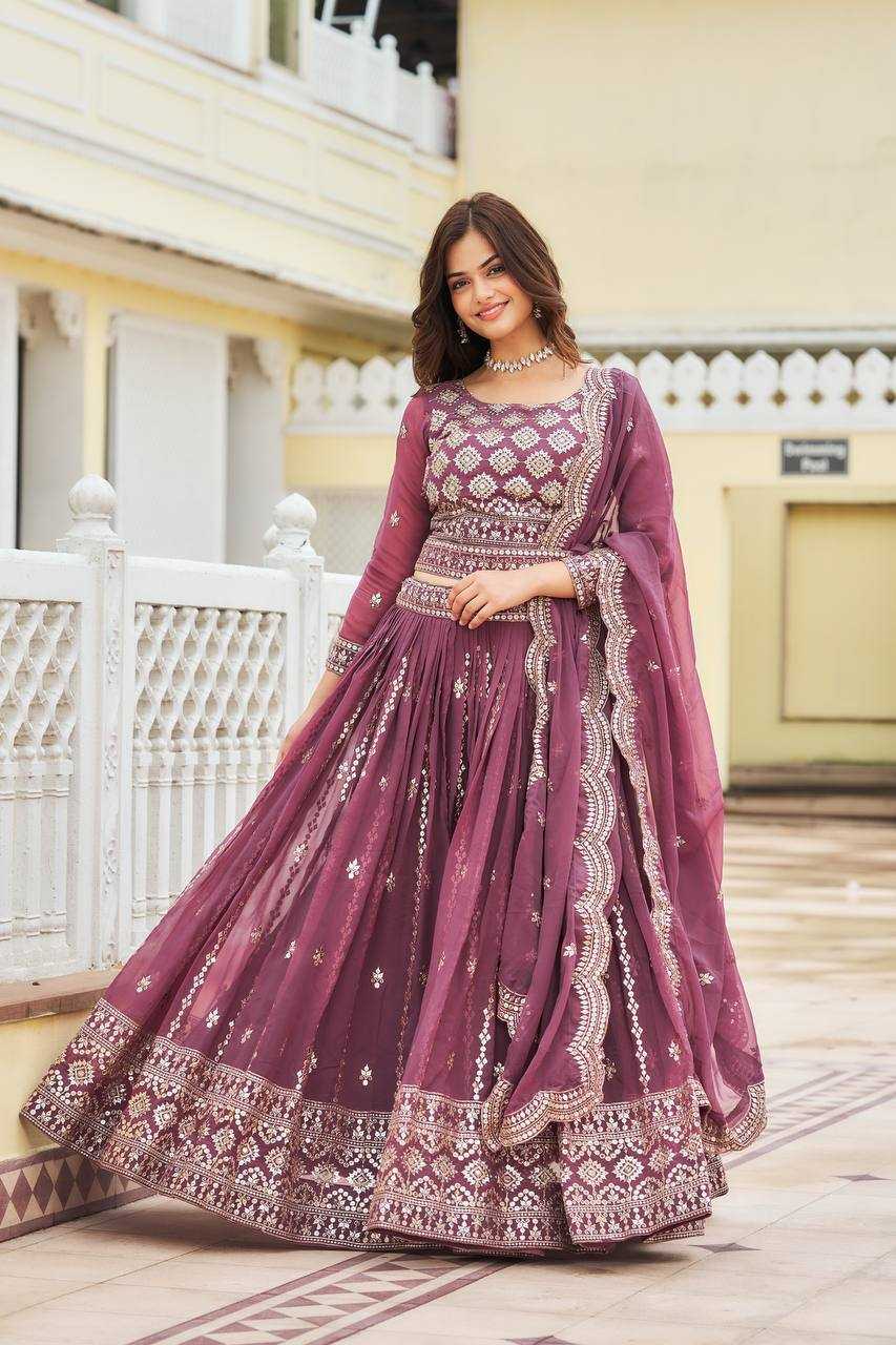 Georgette  Traditional  Embroidered Lehenga
