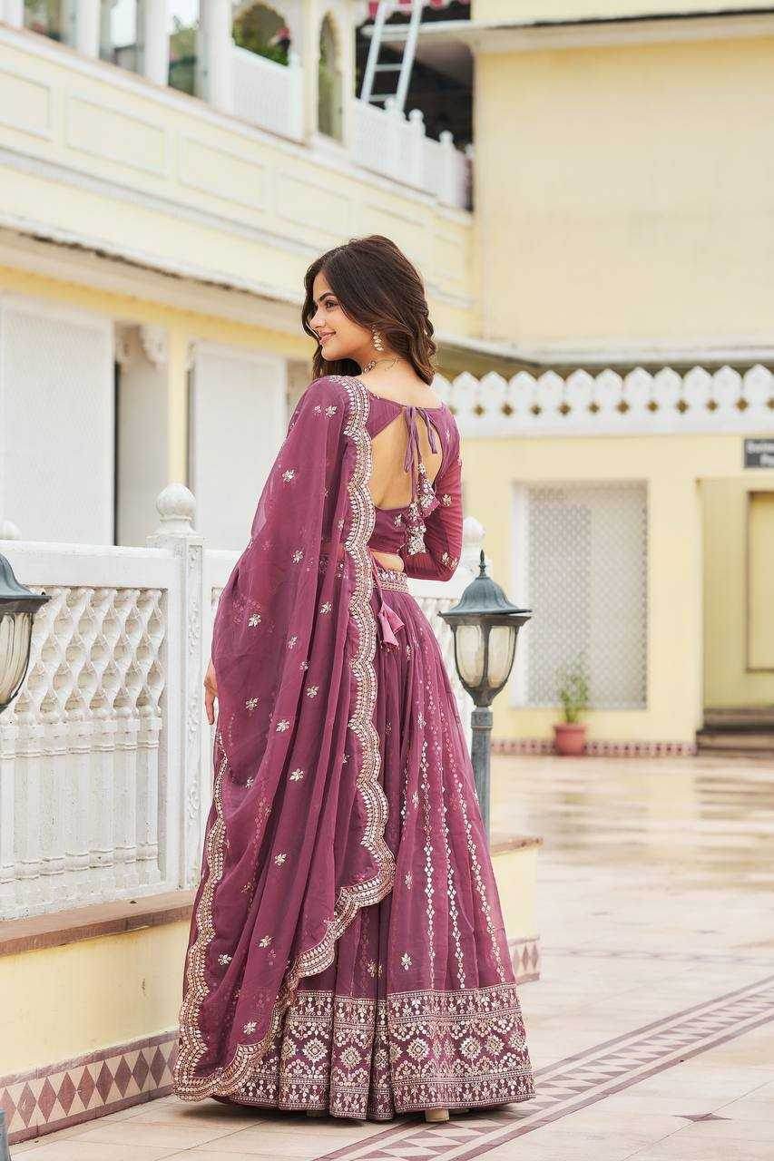 Georgette Traditional Embroidered Lehenga - MYLUXURY LANE ENTERPRISE
