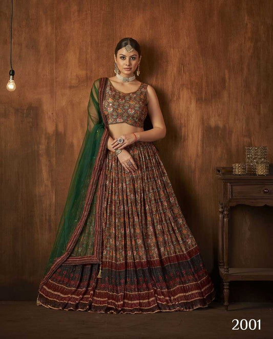 Georgette Designer Lehenga Choli Sangeet Outfits