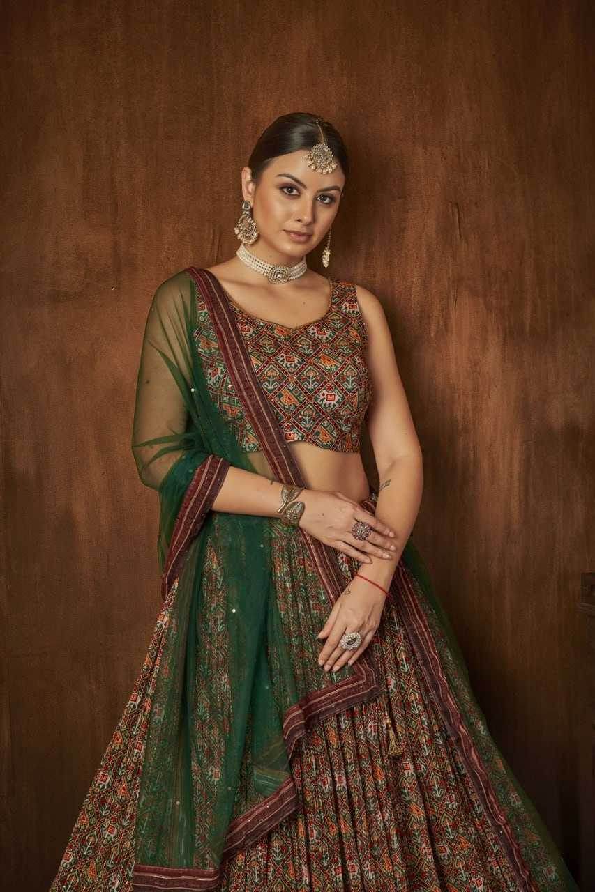 Georgette Designer Lehenga Choli Sangeet Outfits - MYLUXURY LANE ENTERPRISE