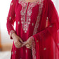 Georgette Red Salwar Suit - MYLUXURY LANE ENTERPRISE