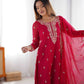 Georgette Red Salwar Suit - MYLUXURY LANE ENTERPRISE