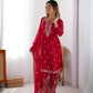 Georgette Red Salwar Suit - MYLUXURY LANE ENTERPRISE
