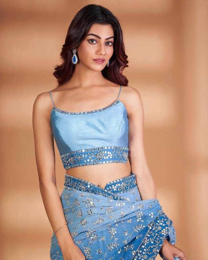 PARTY WEAR GEORGETTE SEQUENCE WORK EMBROIDERED SAREE - MYLUXURY LANE ENTERPRISE