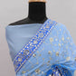 PARTY WEAR GEORGETTE SEQUENCE WORK EMBROIDERED SAREE - MYLUXURY LANE ENTERPRISE