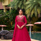 Georgette Embroidery Anarkali Long Sequin Gown - MYLUXURY LANE ENTERPRISE