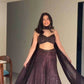 Embroidered Georgette Sequins Lehenga for Elegant Events - MYLUXURY LANE ENTERPRISE