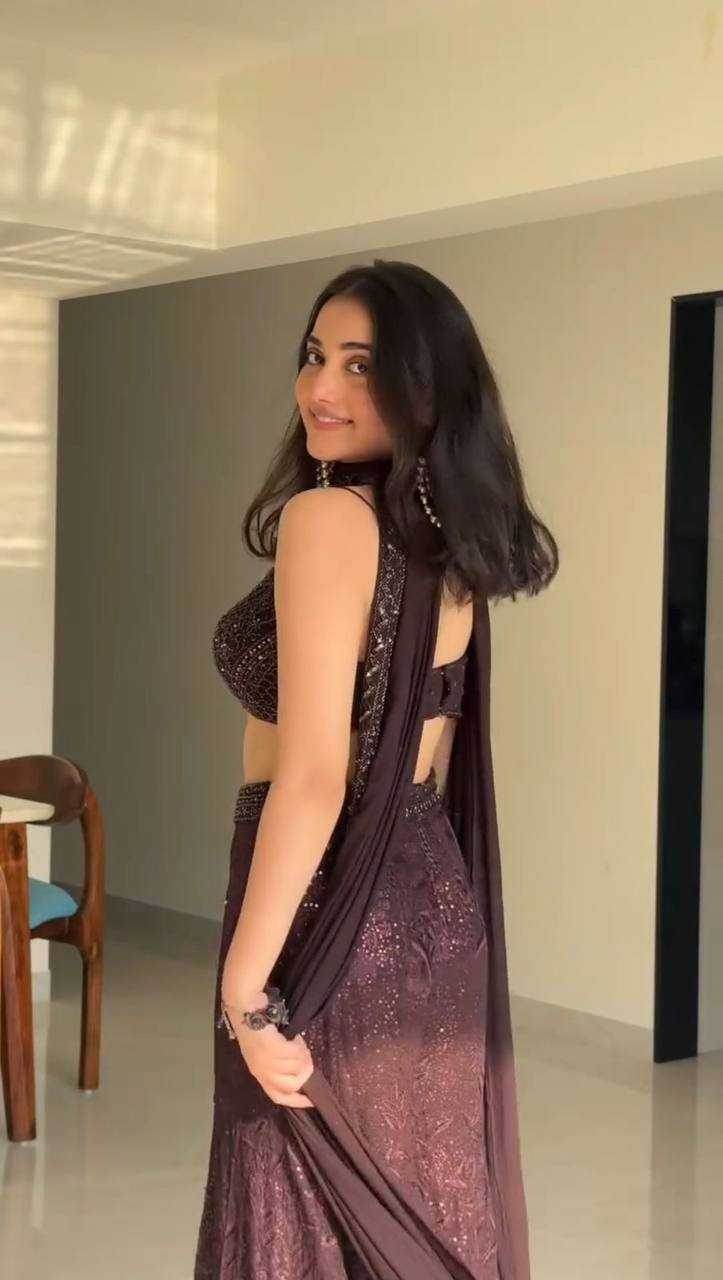 Embroidered Georgette Sequins Lehenga for Elegant Events - MYLUXURY LANE ENTERPRISE