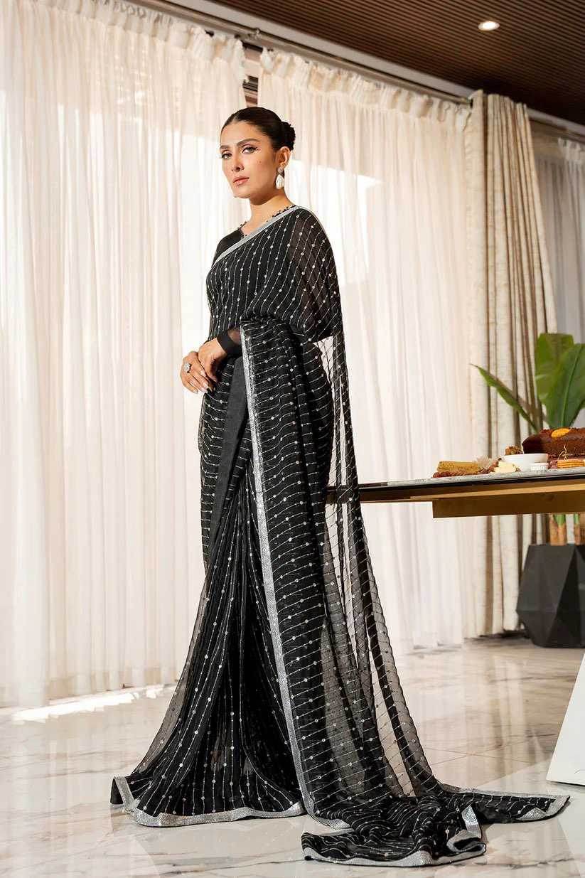Designer Georgette Sequence Saree - MYLUXURY LANE ENTERPRISE