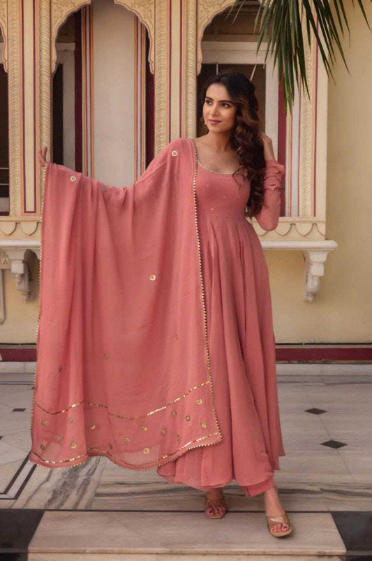 Georgette  Designer Gowns