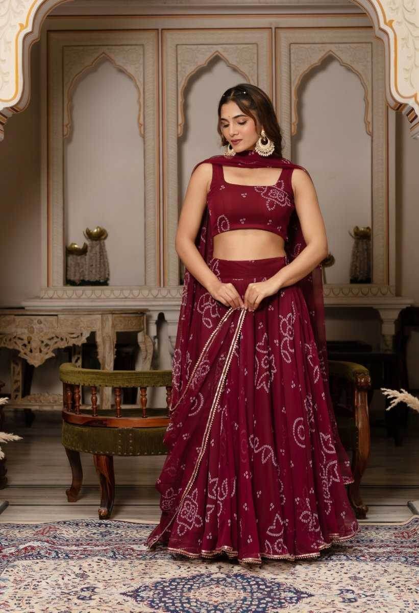 Georgette Printed Lehenga - MYLUXURY LANE ENTERPRISE