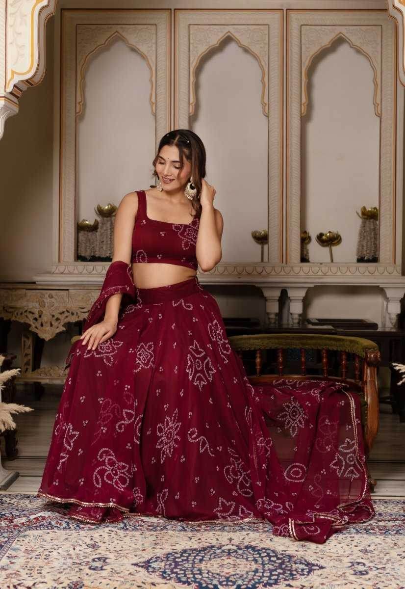 Georgette Printed Lehenga - MYLUXURY LANE ENTERPRISE