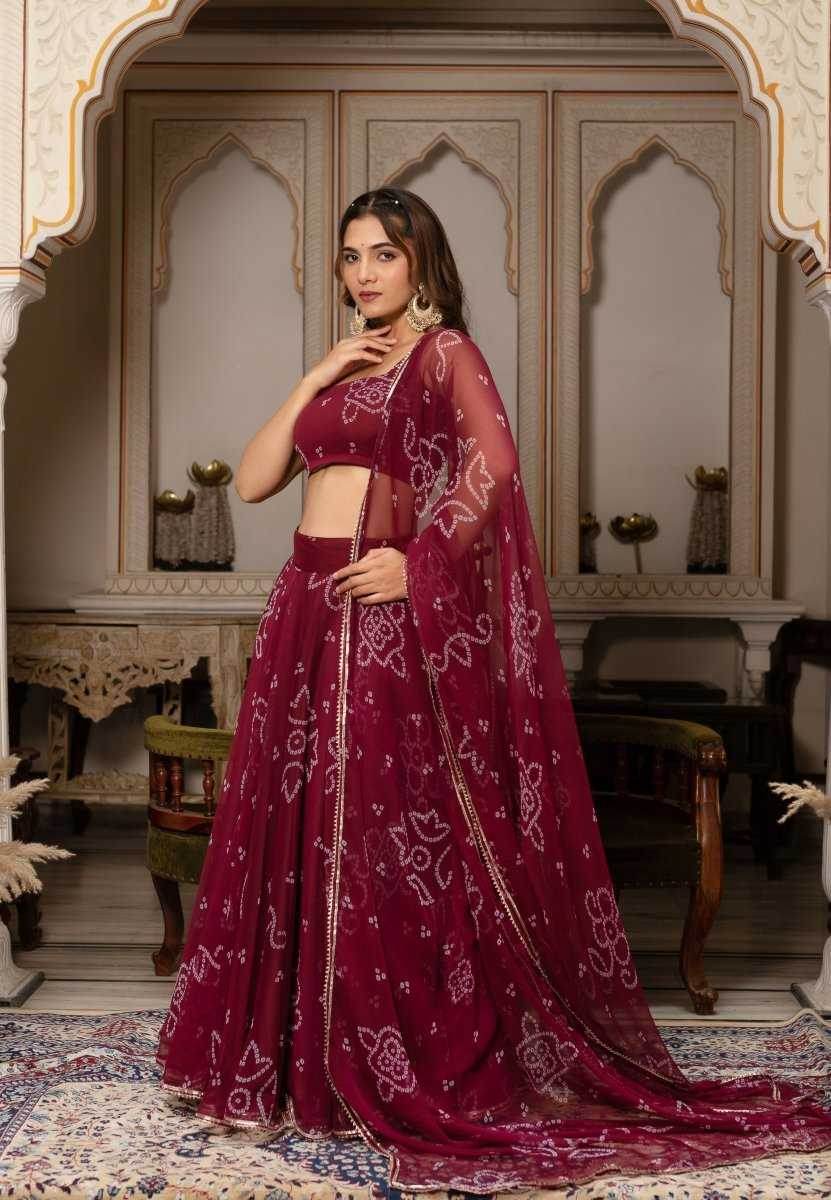 Georgette Printed Lehenga - MYLUXURY LANE ENTERPRISE