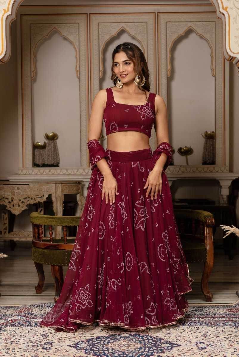Georgette Printed Lehenga - MYLUXURY LANE ENTERPRISE