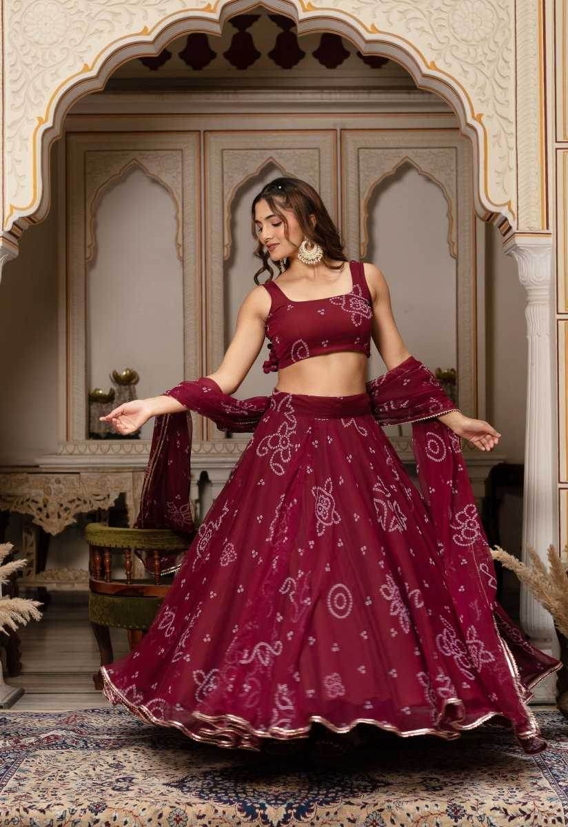 Georgette Printed Lehenga - MYLUXURY LANE ENTERPRISE