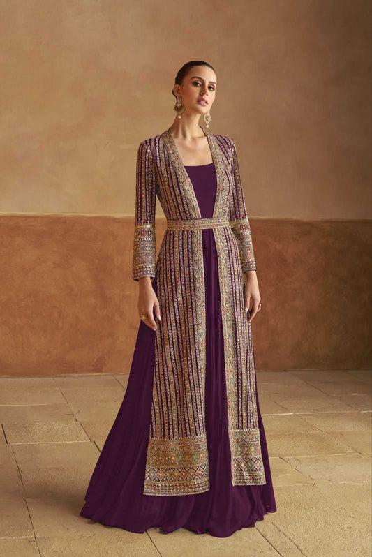 Embroidery Georgette Designer Gown