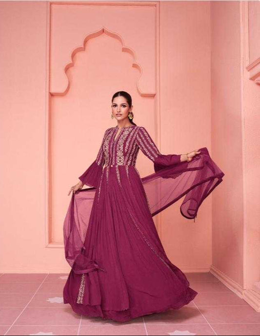 Wedding  Collections Georgette  Embellished Gown