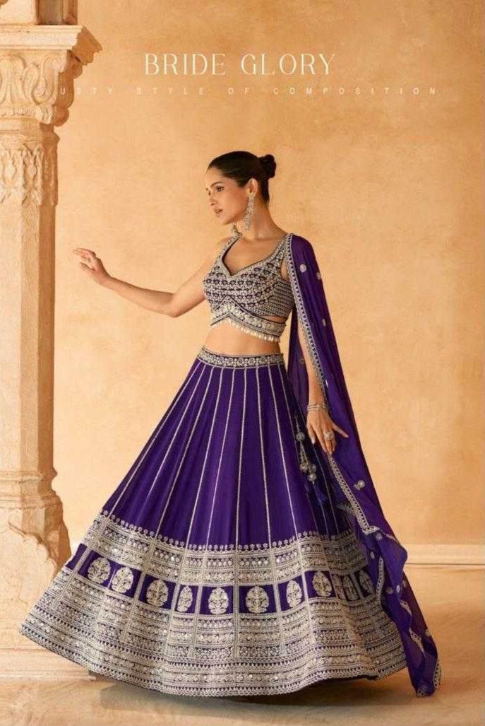 Bridal Embroidered Lehenga for Elegant Wedding Style - MYLUXURY LANE ENTERPRISE