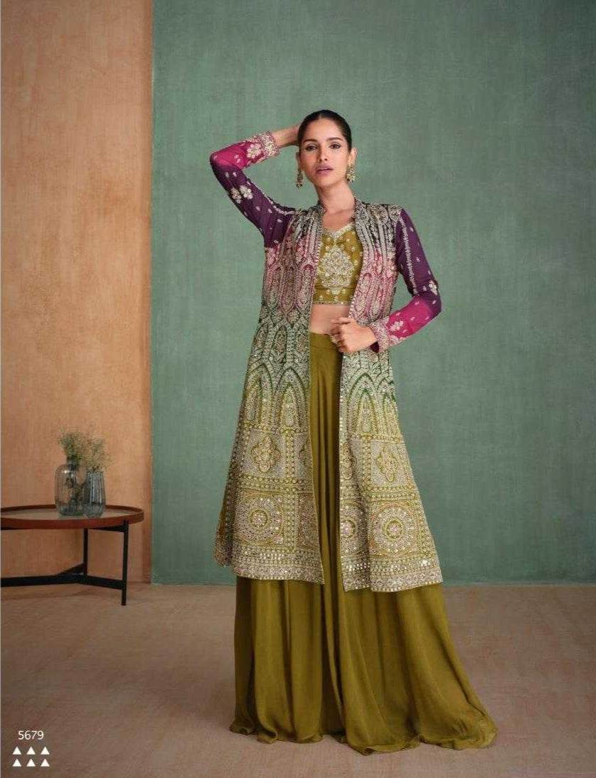 Elegant Gorgette ZARI Lehenga for Festive Occasions - MYLUXURY LANE ENTERPRISE