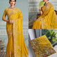 Georgette Georgette Embroidered Saree
