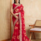 Georgette Embroidered Bandhani Saree - MYLUXURY LANE ENTERPRISE