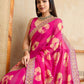 Georgette Embroidered Bandhani Saree - MYLUXURY LANE ENTERPRISE