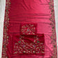 Georgette  Embroidered Cutwork Saree