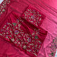 Georgette  Embroidered Cutwork Saree