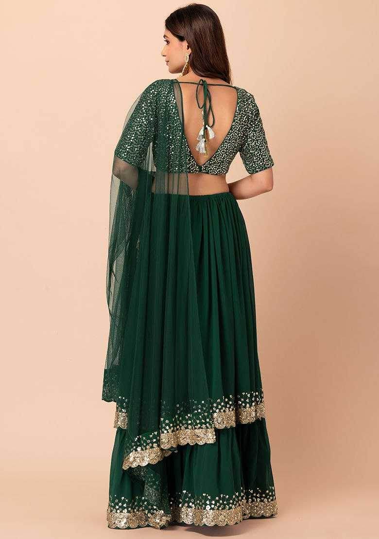 Georgette Designer Lehenga With Dupatta - MYLUXURY LANE ENTERPRISE