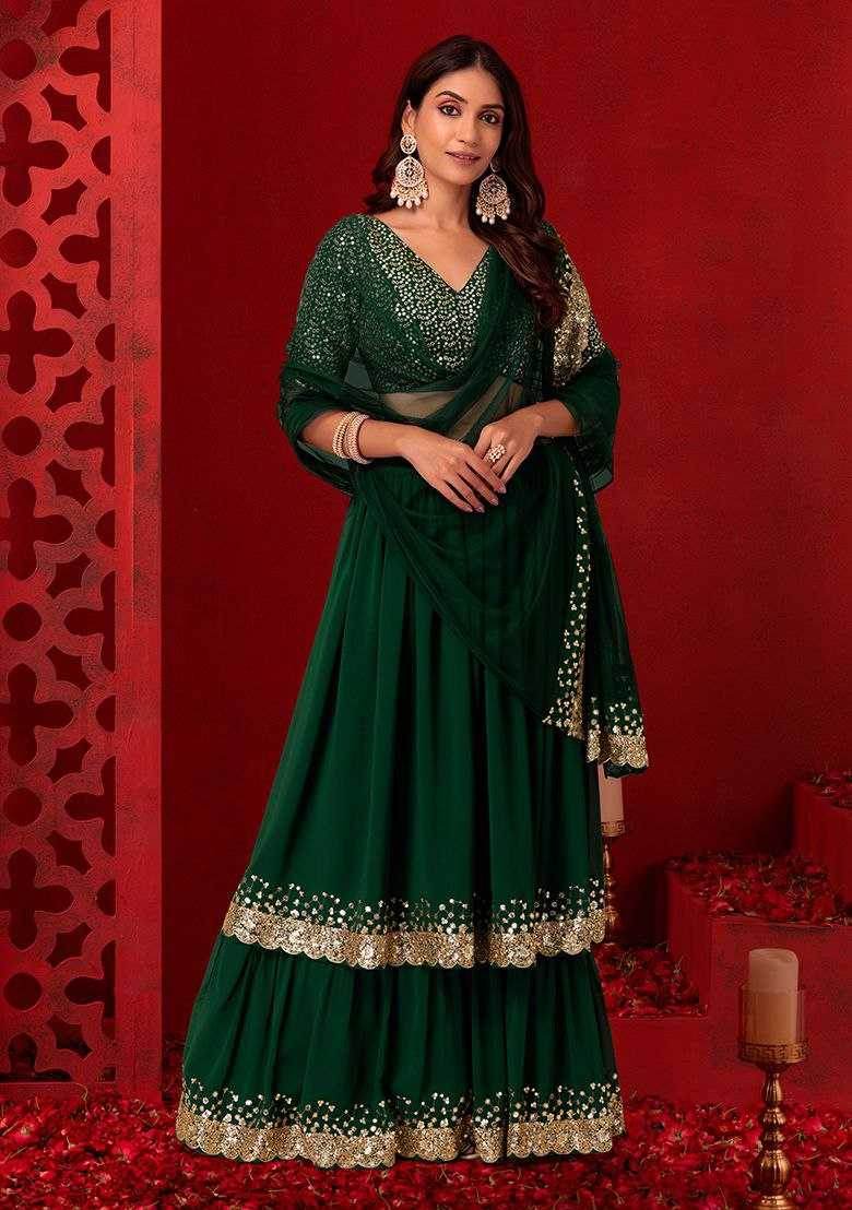 Georgette Designer Lehenga With Dupatta - MYLUXURY LANE ENTERPRISE