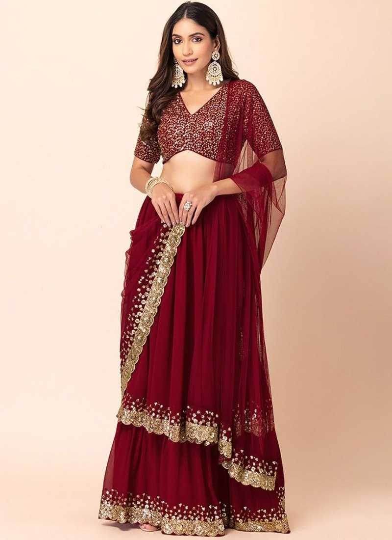 Georgette Designer Lehenga With Dupatta - MYLUXURY LANE ENTERPRISE