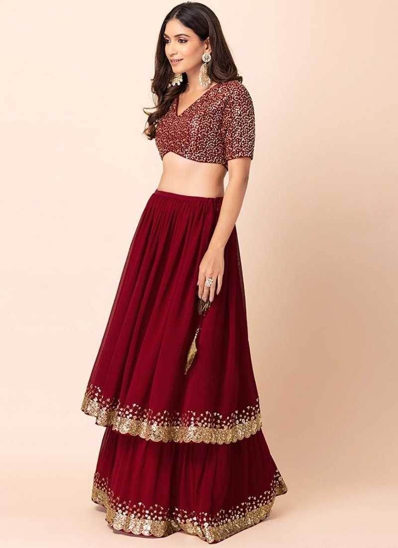 Georgette Designer Lehenga With Dupatta - MYLUXURY LANE ENTERPRISE