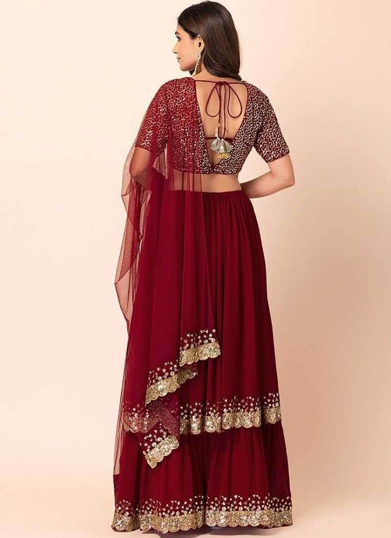 Georgette Designer Lehenga With Dupatta - MYLUXURY LANE ENTERPRISE