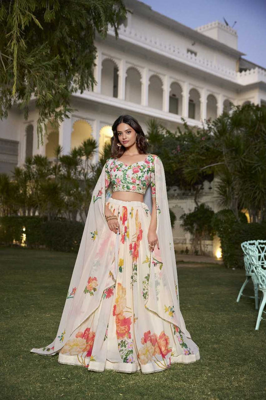 Georgette  Designer Lehenga