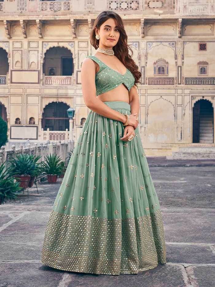 Georgette Designer Lehenga - MYLUXURY LANE ENTERPRISE