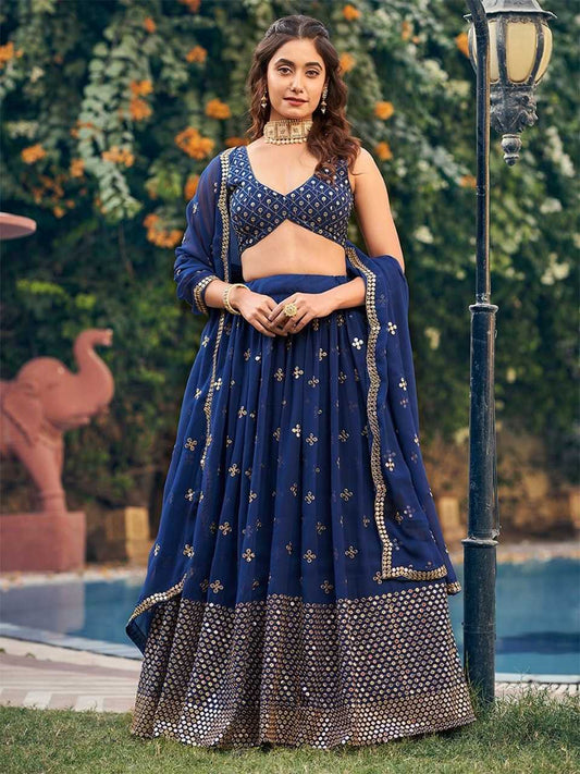 Georgette  Designer Lehenga