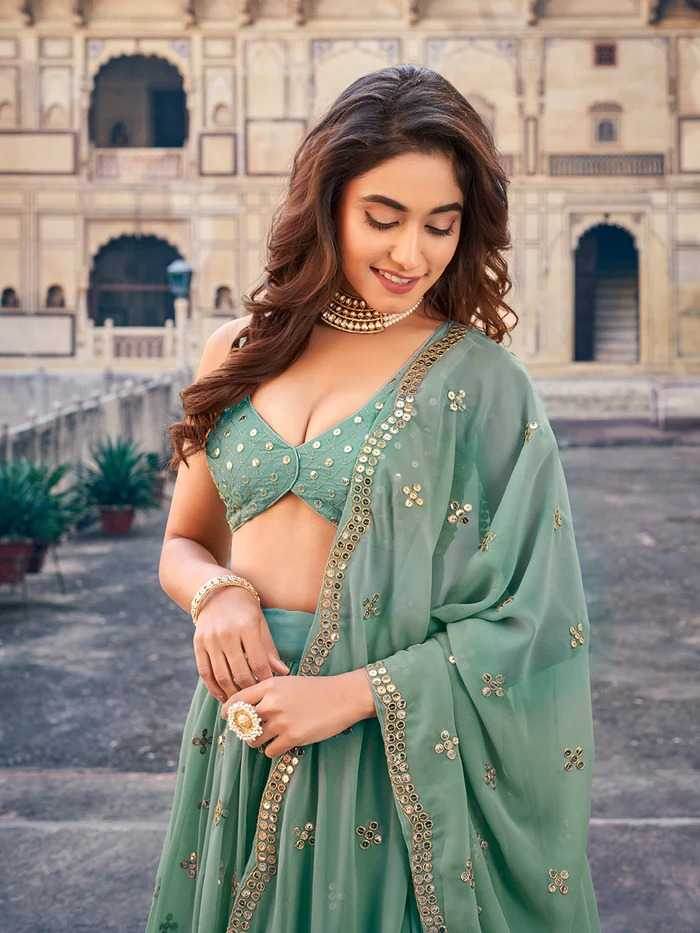 Georgette Designer Lehenga - MYLUXURY LANE ENTERPRISE