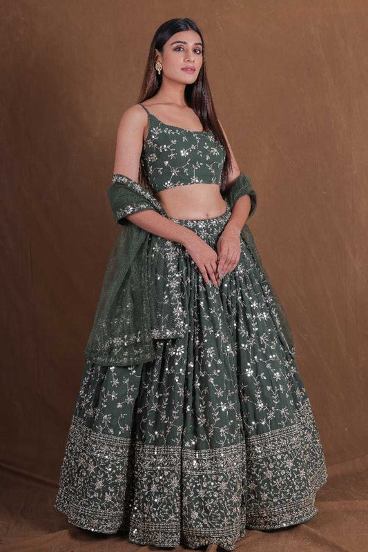 Georgette Designer Lehenga  With Dupatta
