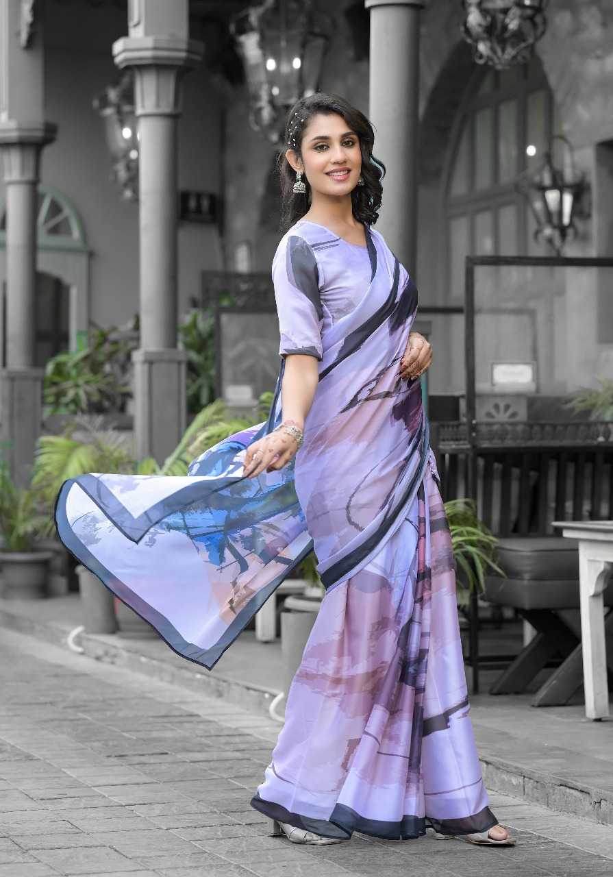 Georgette Designer Ready To Wear Saree - MYLUXURY LANE ENTERPRISE