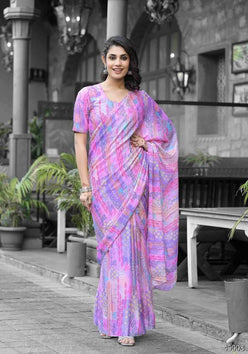 Georgette Designer Ready To Wear Saree - MYLUXURY LANE ENTERPRISE
